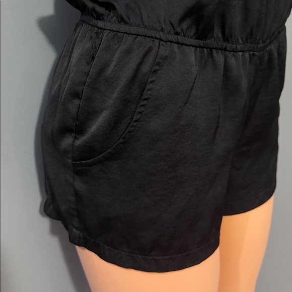 Chic Black Strapless Romper - Size Small - Picture 4 of 7